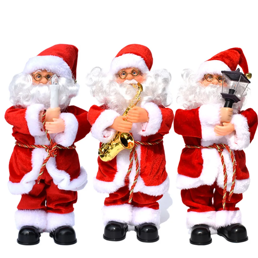 

Christmas Electric Old Man Music Old Man Christmas Dolls Children Toys New Year Decorations For Home