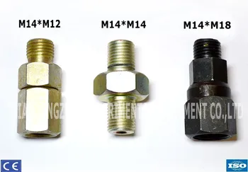 

free shipping diesel fuel injection pipe transform connector M14 M12 M18