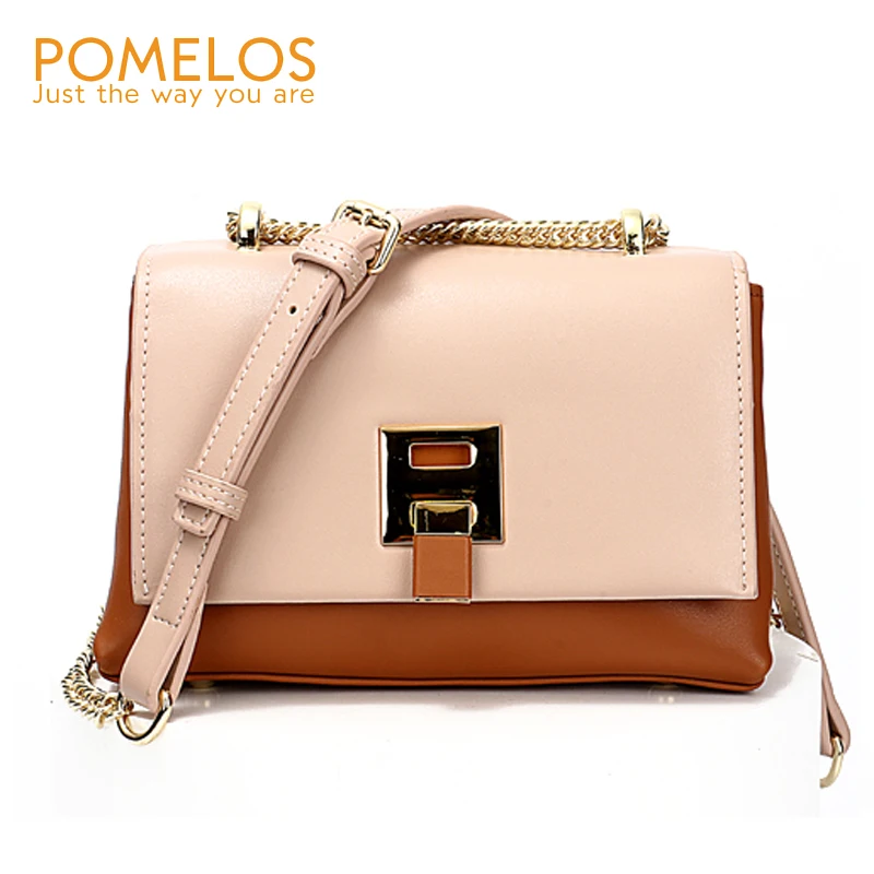 

POMELOS Woman Bag 2018 Fashion Genuine Leather Crossbody Bags for Women Luxury Handbags Women Bags Designer Shoulder Bag Purses