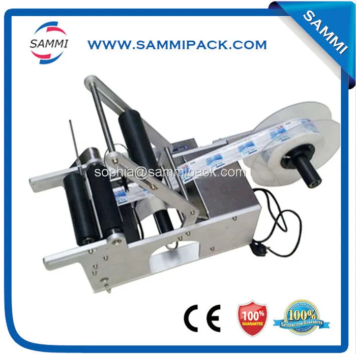 

Free shipping/MT-50 semi automatic/label applicator/ round bottle labeling machine