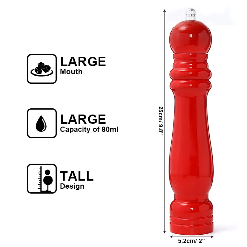 10-Wood-Pepper-Mill-Solid-Wood-and-Adjustable-Ceramic-Pepper-Grinder-Red