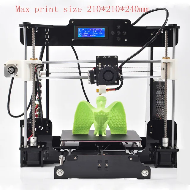 A8 Full Arcylic Reprap Prusa Industrial big size i3 DIY 3d Printer kit with Aluminium Hotbed SD card & LCD impresora imprimante