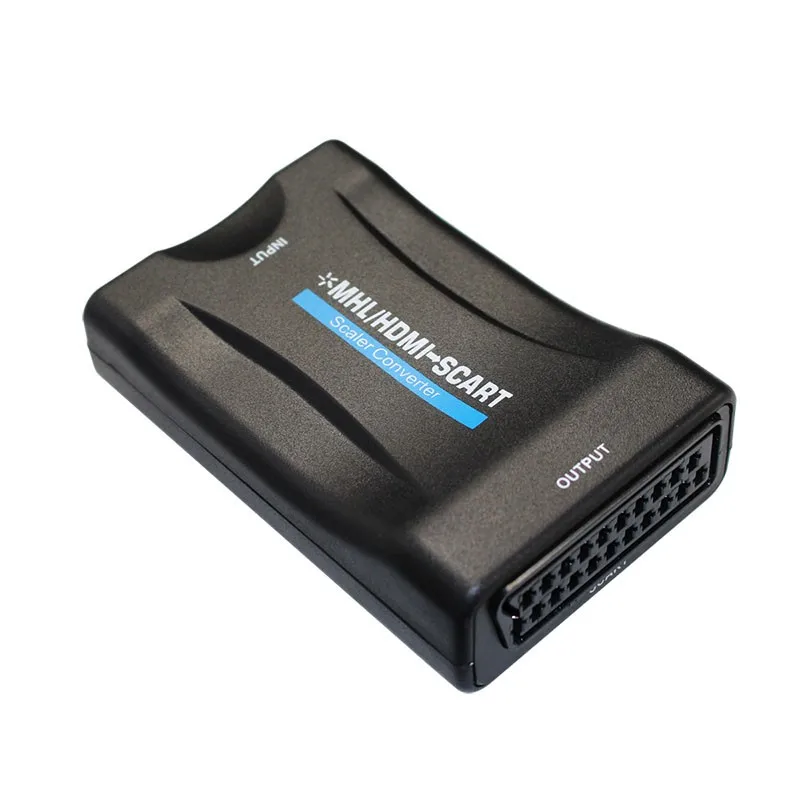 HDMI конвертер Scart адаптер HDMI в Scart из видео аудио scale конвертер AV adapter сигнала HD ресивер ТВ DVD с DC кабель