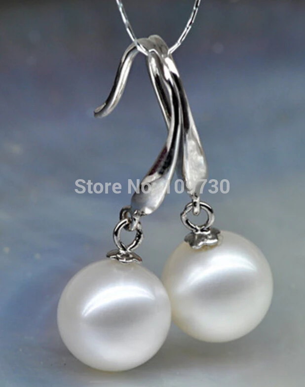 

ry00227 AAA 10-11mm white pink round akoya pearl earrings no allergy