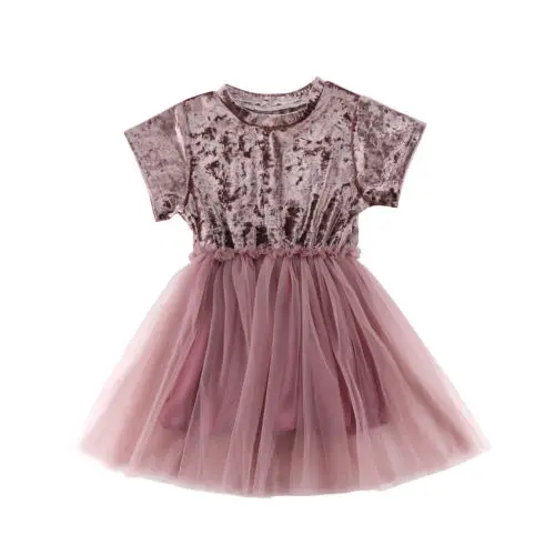 

Kids Baby Girls Clothes Velvet Tutu Lace Dress Ruffles Tiered Cute Toddler Baby Princess Party Tulle Dresses Girl 6M-5T