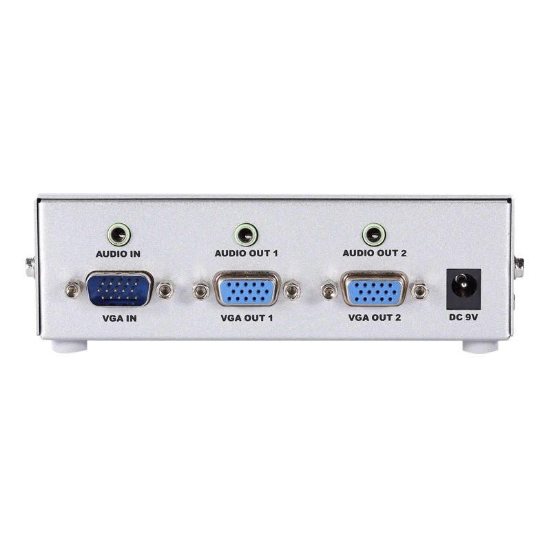2 порта VGA и аудио сплиттер 1 шт. монитора vga разветвитель для кабеля двойной