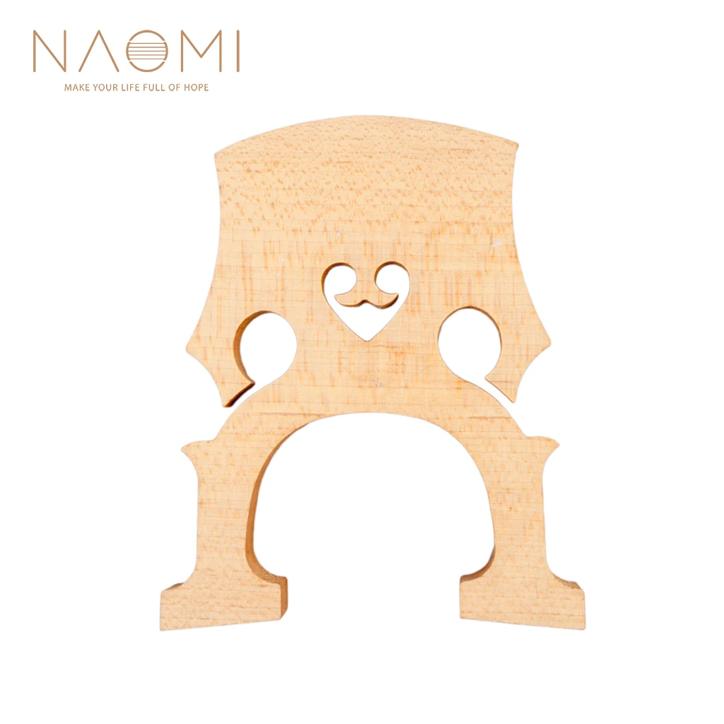 

NAOMI Cello Bridge 1/8 1/4 1/2 3/4 4/4 Cello Bridge Fine Aged Maple Wood French Style For Cello String Violin Instrument Family