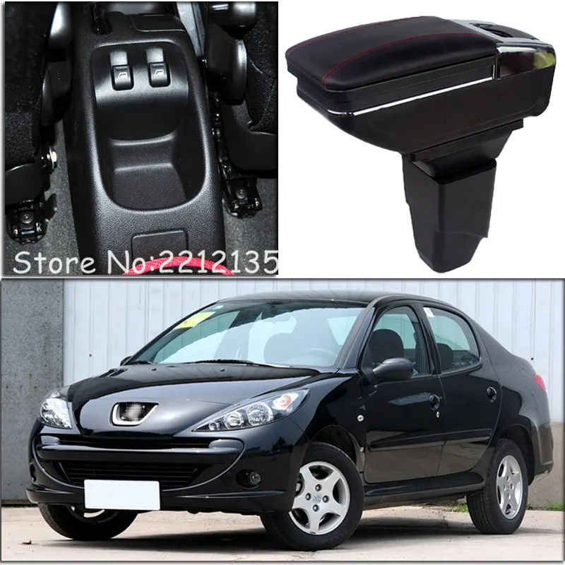 Бесплатная доставка поворотный подлокотник для PEUGEOT 206/206CC автомобильные