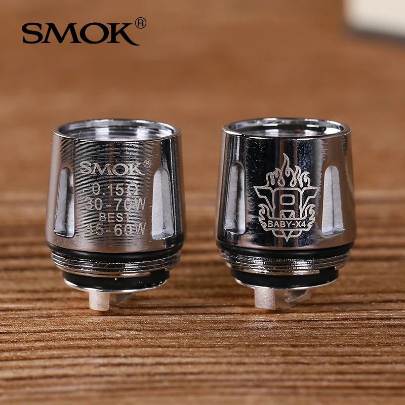 5 шт. Smok TFV8 Baby Coil Head M2 T8 T6 X4 Q2 запасные части для электронных сигареты Core BABY Beast TFV9 Tank