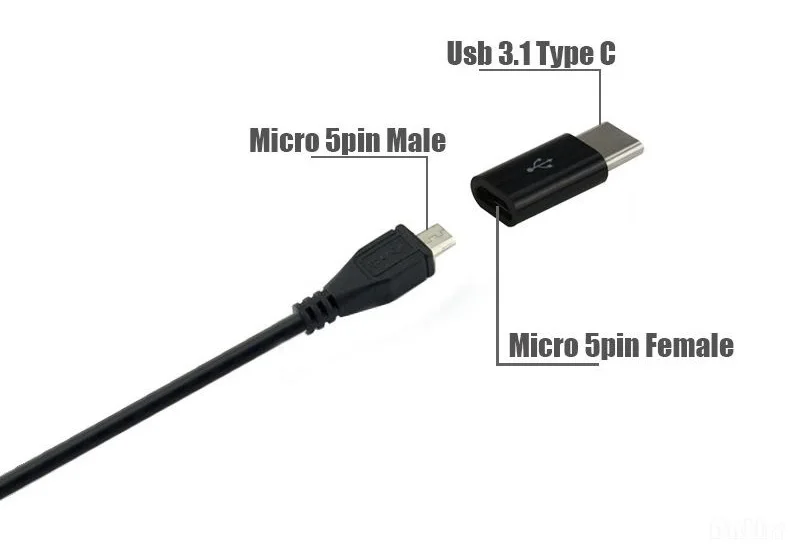 Кабель адаптер Antirr с Micro USB на C 3 1 конвертер Type для Xiaomi 4C Lg G5 Nexus 5x6p Oneplus2 Macbook