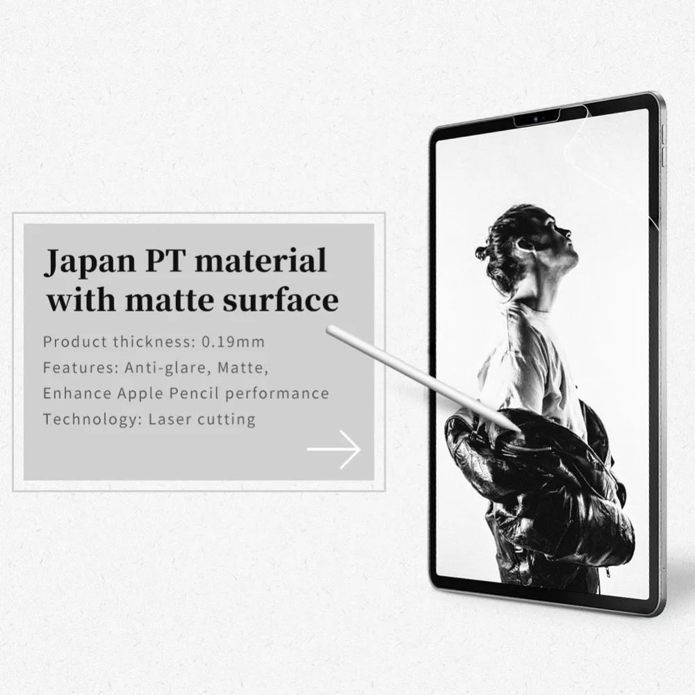 Для Apple iPad Pro 11 2018 Nillkin PT экран протектор матовый Papper-like поверхность анти-скольжения письмо и Рисование для iPad Pro 11 пленка