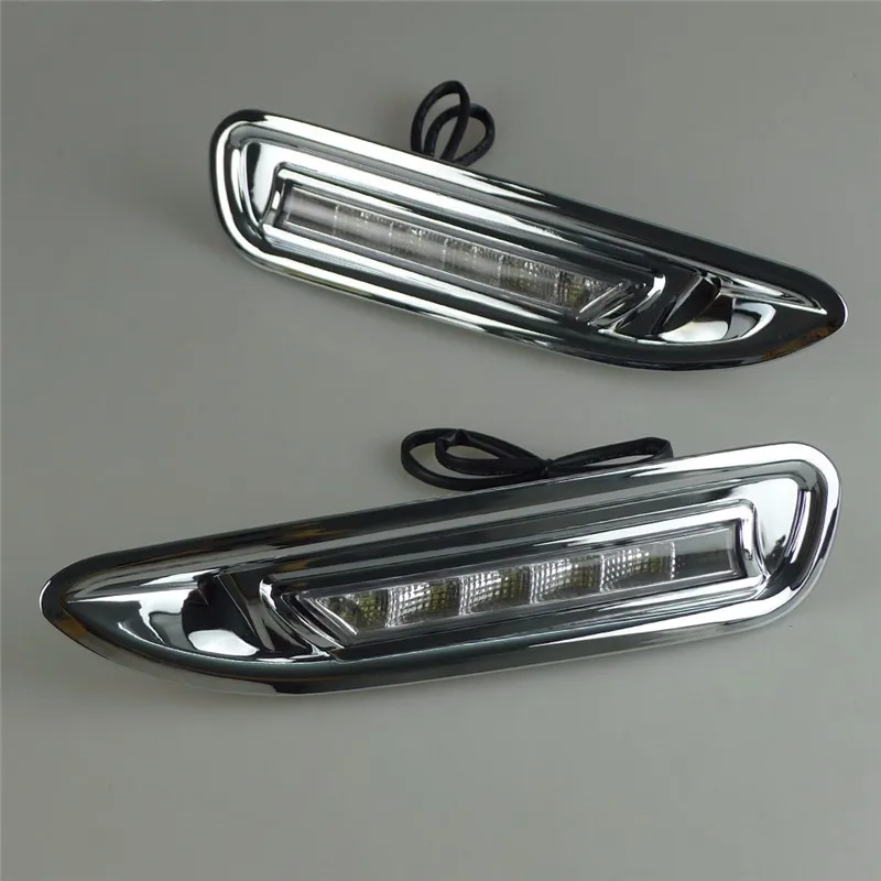 

With Chromed Cover Dimming Style Relay 12V Car LED Daylight Driving DRL Daytime Running Light For Mazda 6 2008 2009 2010