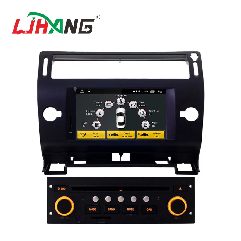 Best LJHANG Android 9.0 Car Multimedia Player For Citroen C4 C-Triomphe C-Quatre 2004-2012 WIFI GPS Navi 1 Din Car Radio Stereo Audio 2
