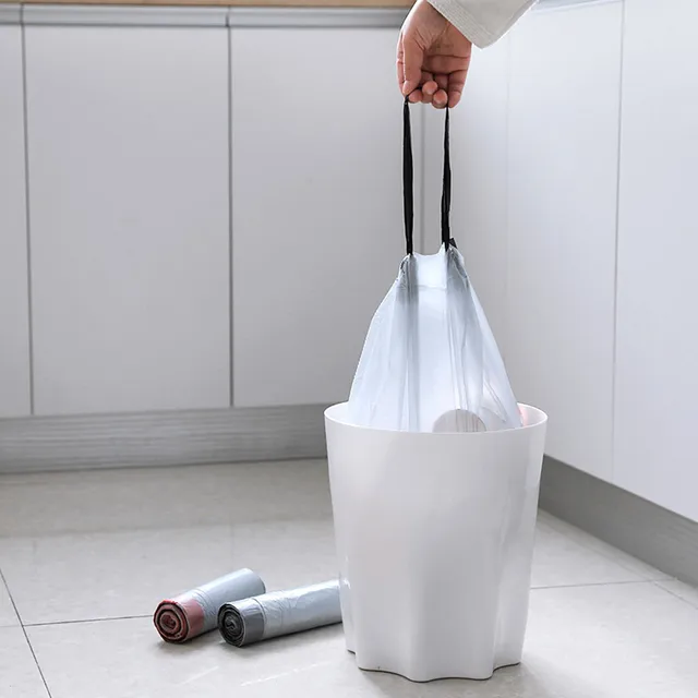Home storage garbage bag tall kitchen Drawstring garbage durable and easy to break garbage bag ...