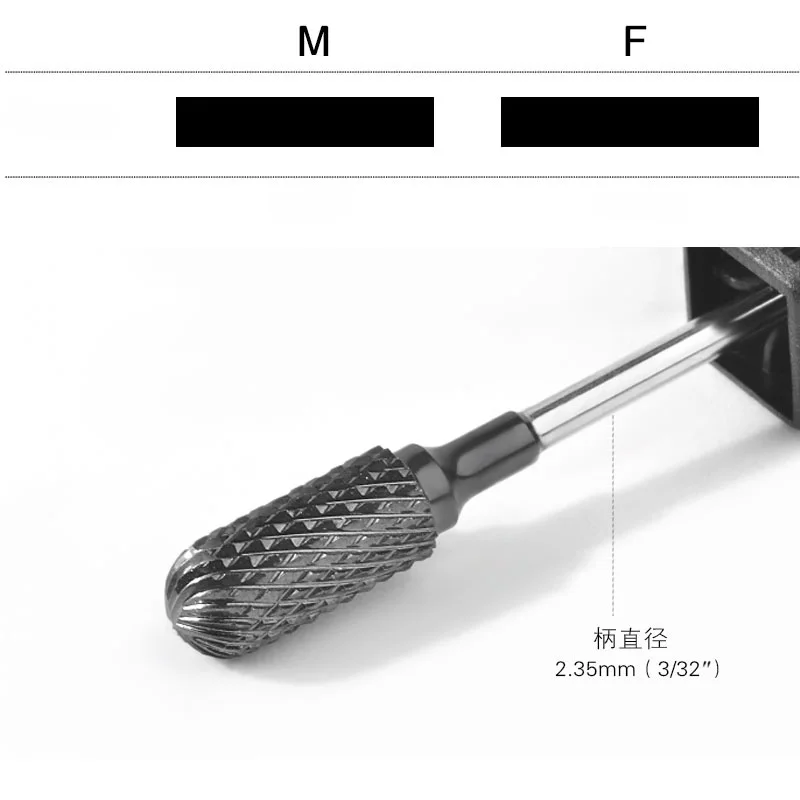 1 шт. твердосплавное сверло для ногтей с Черным Титановым Покрытием, машина для маникюра, аксессуары для педикюра, фреза, инструменты для ногтей