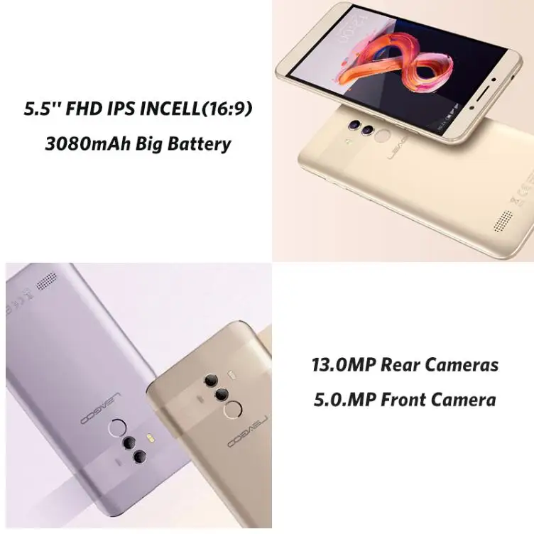 LEAGOO T8S 16:9 &quotFHD 5 4 г LTE MTK6750T Otca Core Android 8 1 мобильный телефон ГБ + 32 13MP двойной сзади