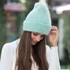 2022 new High Quality Winter Hats For Women Cashmere Beanies Ladise Knitted Wool Skullies Cap Angora Pompom Gorros ► Photo 3/6
