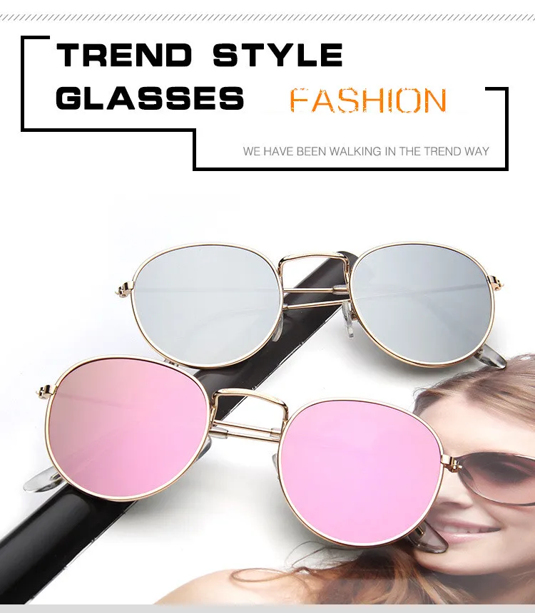 Mirror Round Sunglasses Men Women 3
