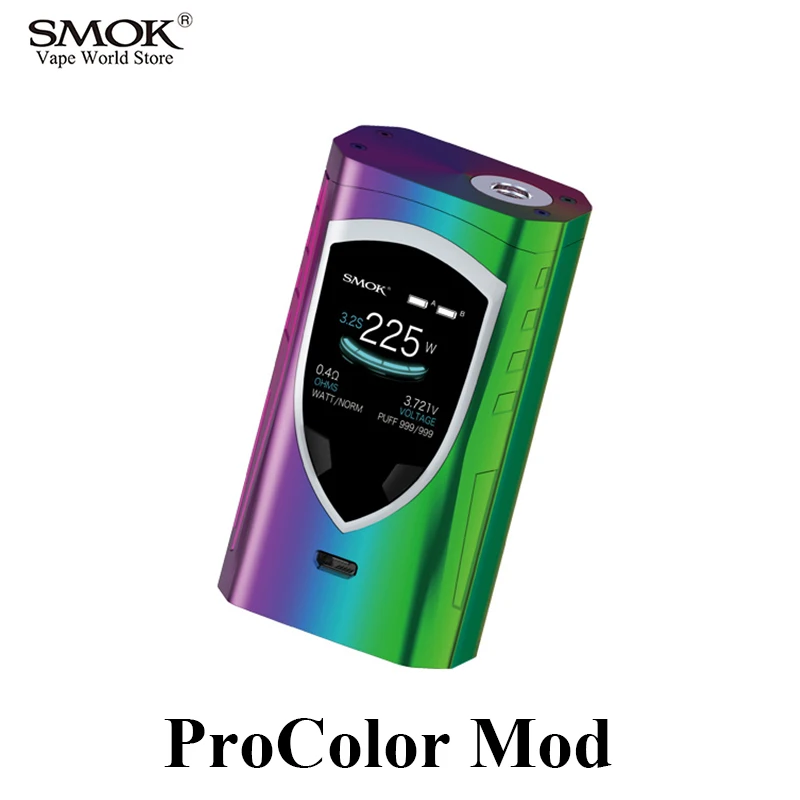 

Vape Electronic Cigarette SMOK Alien ProColor Mod Vaporizer E Cigarette Hookah Box Mod 225W Mech Mod VS RX200S Invader 3 S161
