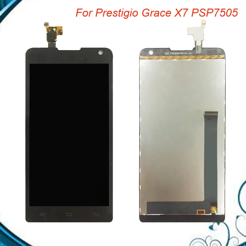 Черный экран 5 0 дюйма для Prestigio Grace X7 PSP7505 Duo ЖК-дисплей и кодирующий