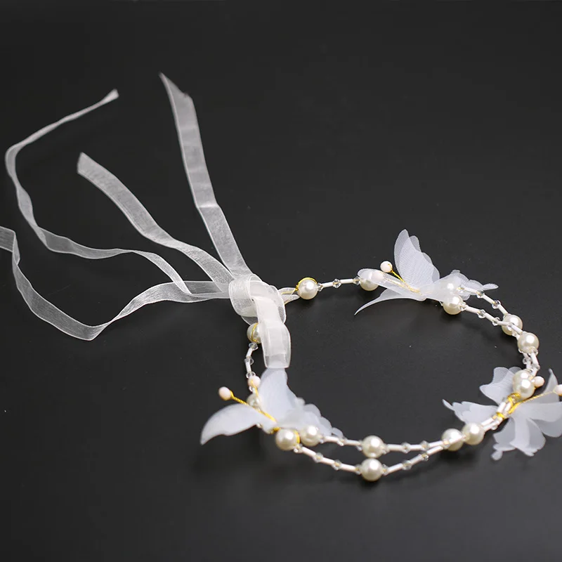pearl ribbon headband