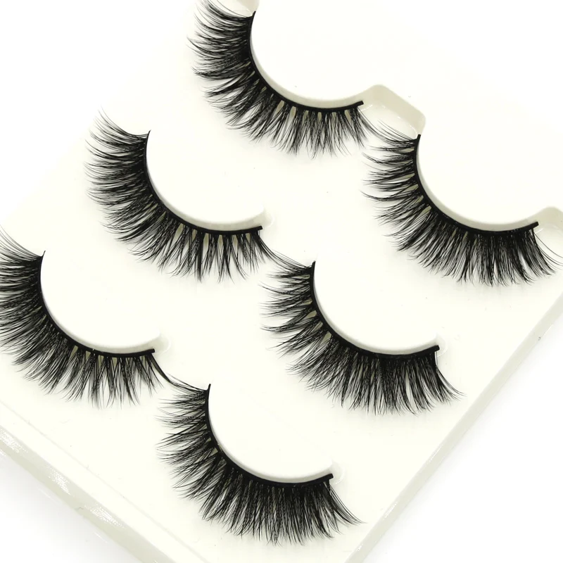 

YOKPN LD-11 Soft False Eyelashes 3D Stereo Multilayer Cross Natural Eyelashes Performance Smoke Makeup Thick Fake Eyelashes