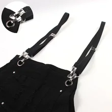 Новая мода крюк подтяжки с пряжками для мужчин женщин 1,5 см ширина 4 крючка без креста и унисекс подтяжки для брюк