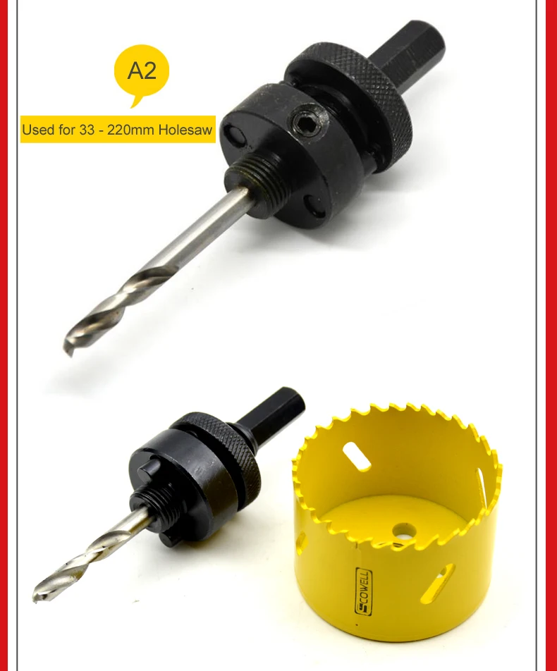 HSS Bi-metal Регулируемый Holesaw резак для резки древесины пила для сверления 14 мм, 16 мм, 19 м, 20 мм, 22 мм, 65 мм, 68 мм, 70 мм, 73 мм, 76 мм, 83 мм, 92