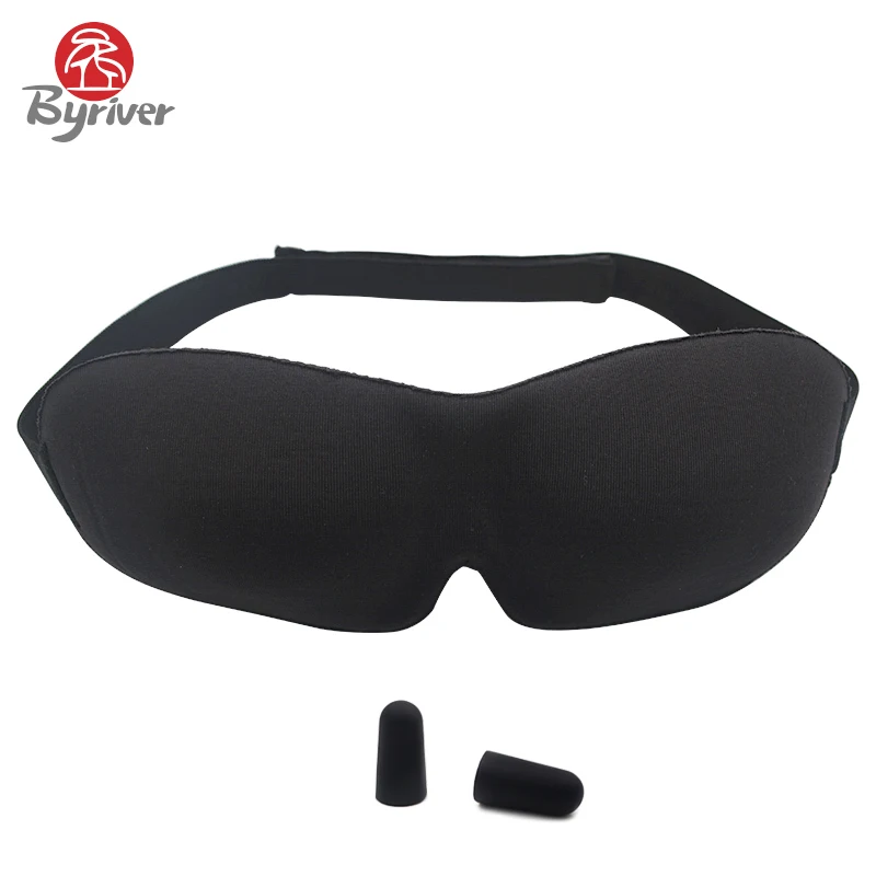 

BYRIVER 3D Sleeping Eye Mask Soft Portable Hook Loop Blindfold EyeShade Travel Eyepatch for 1 Piece