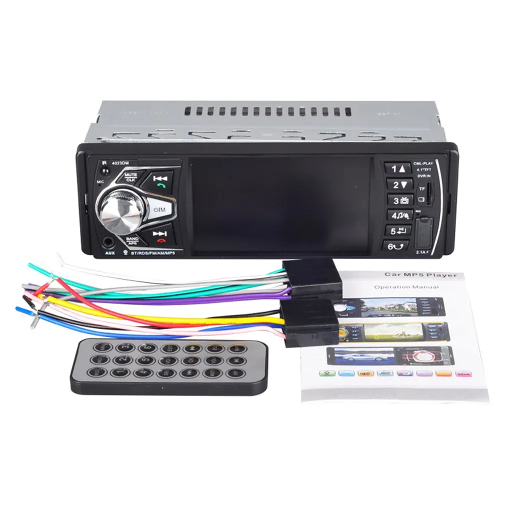 

4023DM Bluetooth Stereo Auto Car Media MP5 Player RC Control Rear View Camera Remote Control Car Rear View Camera