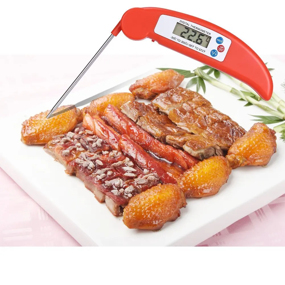 Digital Kitchen Thermometers Temperature Meters Probe Testers with LCD