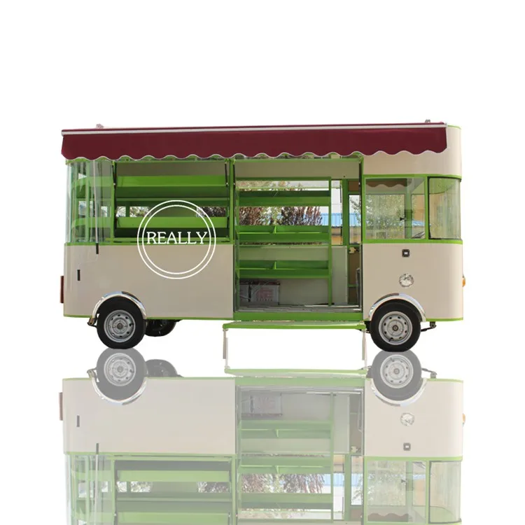 Многофункциональный Электрический мобильный грузовик для фруктов свежие овощи уличная магазин закуска прицеп для завтрака