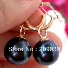 Hj 00148 WOW AAA 9.1 мм таити черный круглый пресной воды