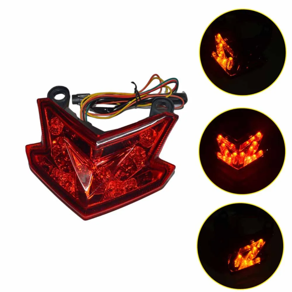 

Motorcycle LED Tail Light Tail Lamp + Integrated Turn Signals Blinker For KAWASAKI NINJA ZX6R ZX-6R ZX 6R 636 Z800 2013-2014