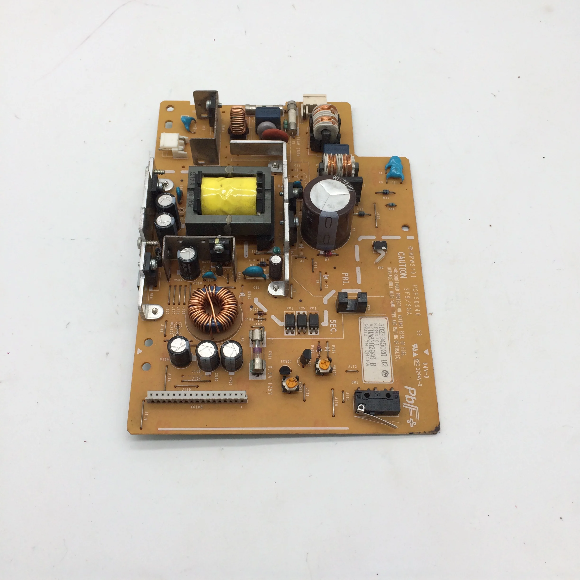 

Power Supply Board 302F945021 MPW2701 PCPS0940 FOR Kyocera FS-3920dn PRINTER