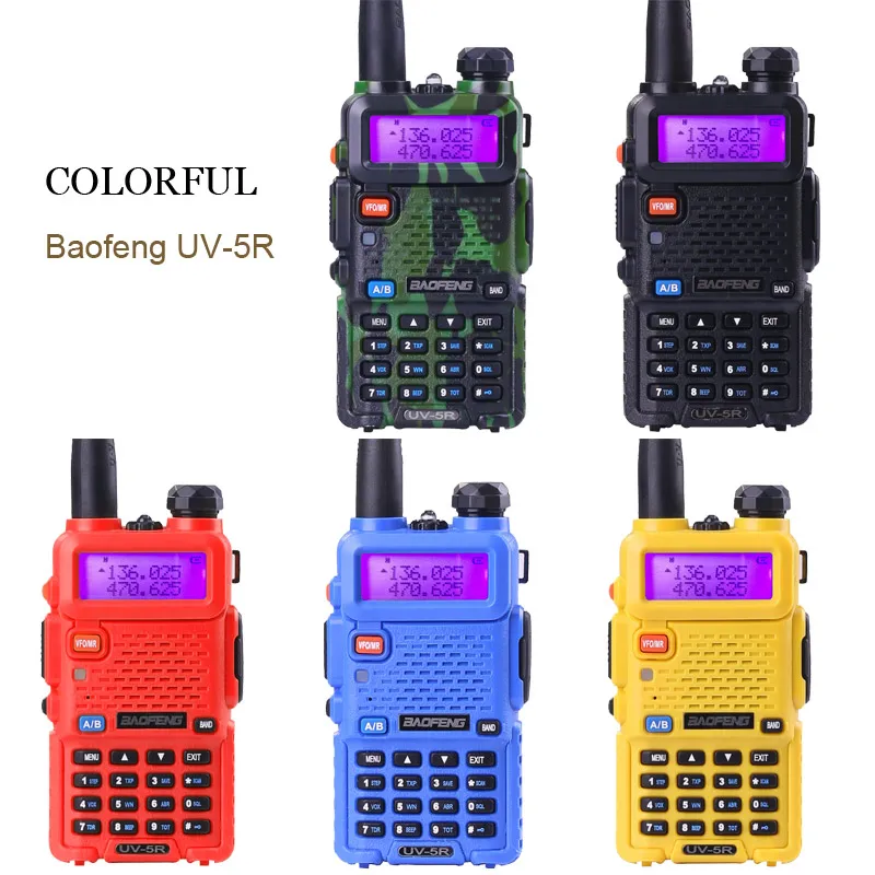 BAOFENG UV-5R Portable Walkie Talkie VHF UHF Two Way Ham Radio Transceiver UV 5R Handheld UV5R Walkie Talkies 2-Way Communicator