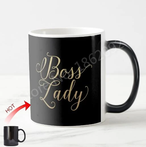 Clic Funny Boss Lady Coffee Mug Tea Cup Novelty Clic Funny Boss Lady Coffee Mug Tea Cup Novelty Typography Magic Black Creative