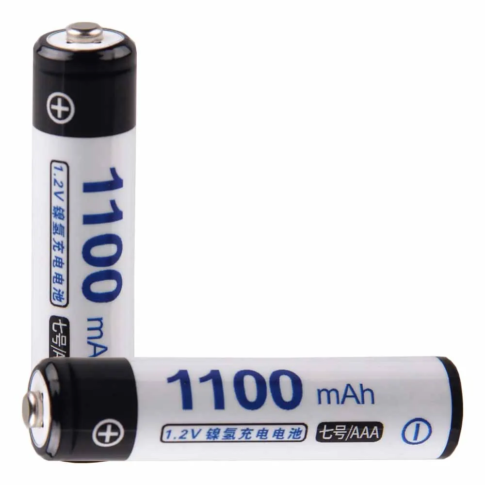 Lowest price 2 piece AAA battery 1.2v batteries rechargeable 1100mAh nimh for power tools akkumulator | Электроника