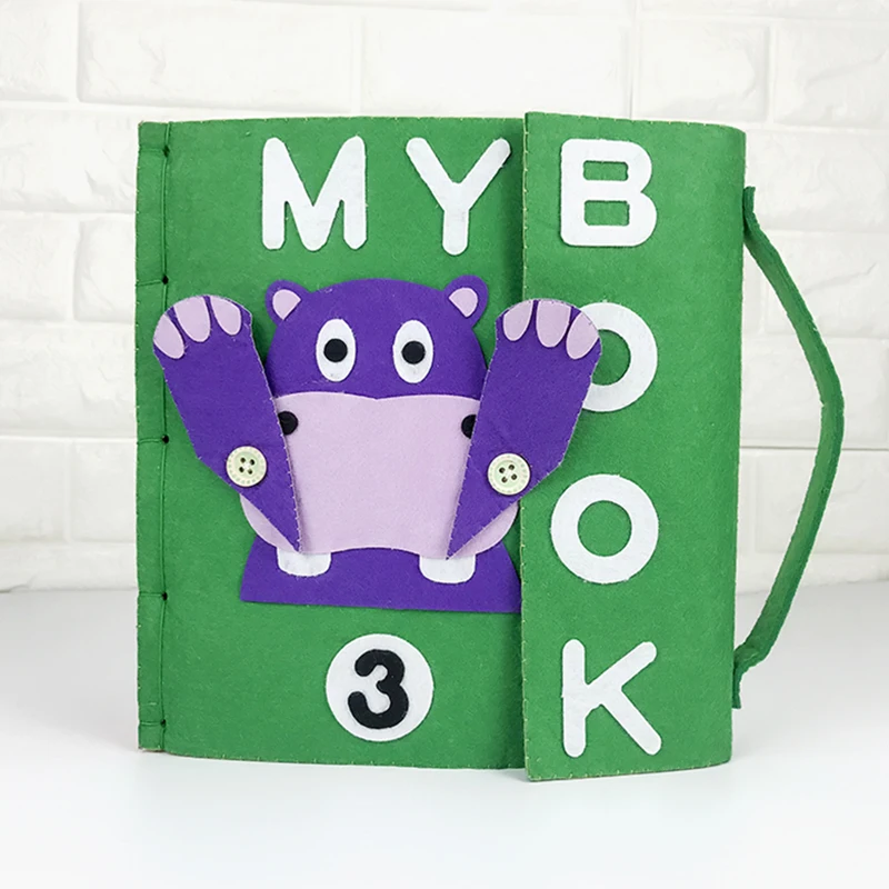 Handmade My First Book Quiet Soft Felt Cloth Quiet Book Baby Early Educational Felt Material DIY Package Special Toys For Kids