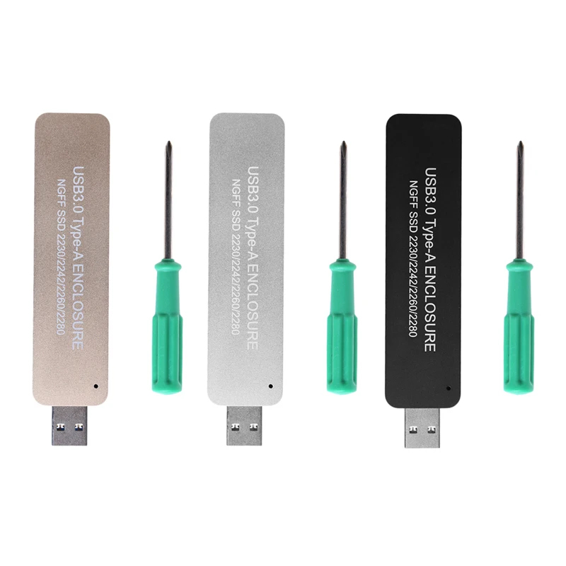 USB3.0 To 2280 NGFF M.2 SATA Based B Key SSD External