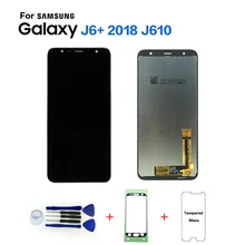 Для samsung Galaxy J6+ J610 SM-J610F SM-J610FN дисплей ЖК-экран Замена для samsung J6+ SM-J610F ЖК-дисплей экран модуль