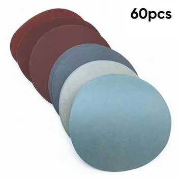 

60x Sanding Discs 1000/1500/2000/3000/5000/7000# Hook And Loop Round Sander Disc