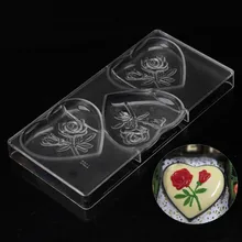 Günstige werbe ostern süßigkeiten formen personalisierte große herz backform polycarbonat schokoladenformen kunststoff molde schokolade