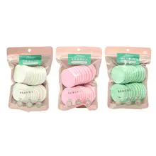 20 шт./пакет губкой пуховкой основой Косметическая лица губки мягкий сухой мокрой пуховкой Красота инструмент разные цвета