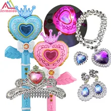 Светодиодный светильник для детей Elsa, волшебная палочка, музыкальное пение, Let It Go, Снежная королева, светящийся светодиодный светильник, светящиеся игрушки, Juguetes Con Luces, светодиодный светильник, палочки