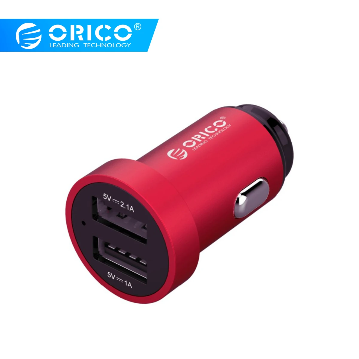 ORICO البسيطة شاحن سيارة المزدوج USB للهاتف المحمول شاحن ل هاتف لوحي GPS سريع شاحن سيارة-شاحن
