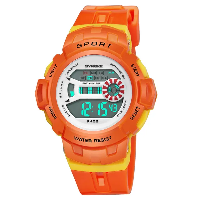 SYNOKE Multi Function 30M Waterproof Watch LED Digital Double Action 