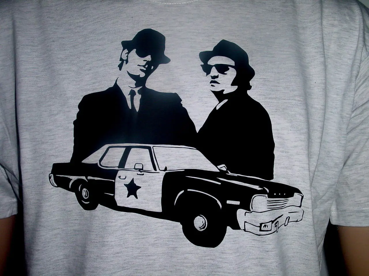 Blues Brothers Bluesmobil-футболка ASHGRAU Groe L NEU | Мужская одежда