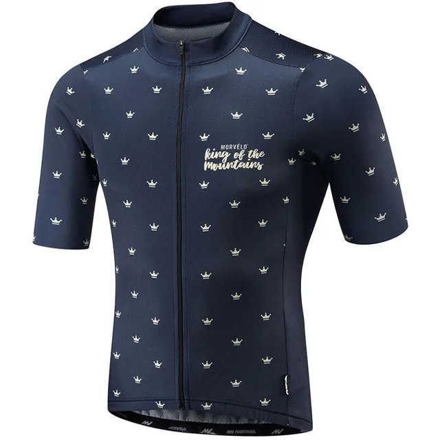 Morvelo Лето дышащий короткий рукав Велоспорт Джерси для мужчин Ropa De Ciclismo Hombre велосипедная Одежда Топы MTB велосипедная одежда - Цвет: style 1