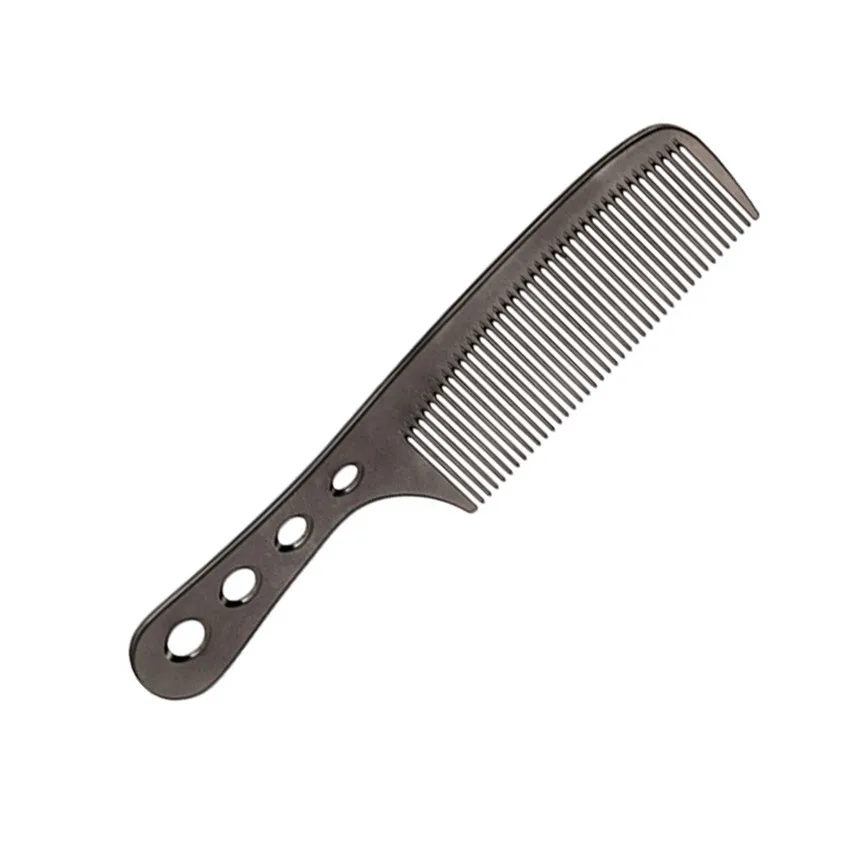 

HAICAR 2019 New Stainless Steel Comb Professional Salon Hair Hairdressing Anti-static Barbers Comb Drop Shipping 70929
